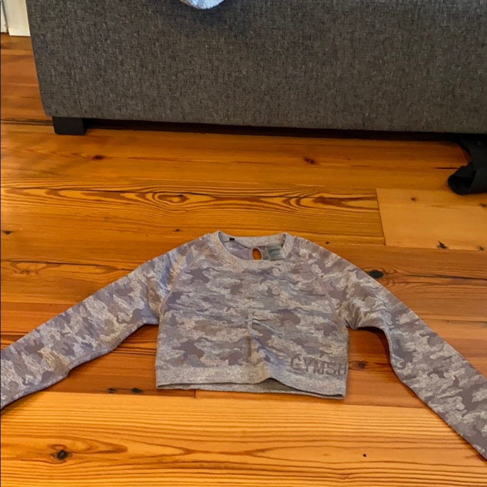 gymshark long sleeve crop top